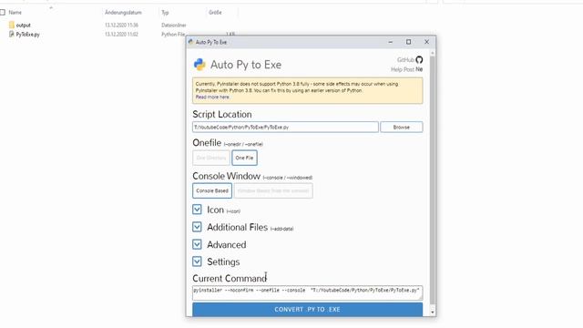 Python Datei in EXE Datei konvertieren | Tutorial [German/Deutsch] смотреть онлайн