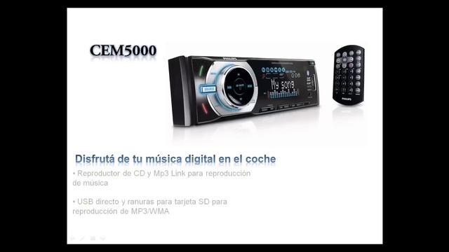 Philis Car Entertainmente CEM5000 смотреть онлайн