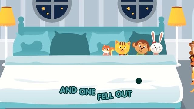 Ten in the Bed (aka Roll Over) • Nursery Rhyme with Lyrics • Animated Counting Song for Kids смотреть онлайн