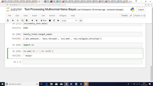 Naive Bayes, Pipeline, DataFrame Mapper Session 13 смотреть онлайн
