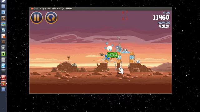 Live Wallpapers and AngryBirds StarWars on Ubuntu 12.10 смотреть онлайн
