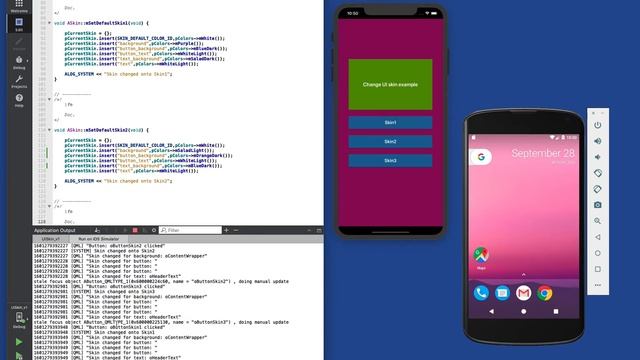 Qt/QML for iOS/Android: Change UI Skin on Desktop and mobile смотреть онлайн