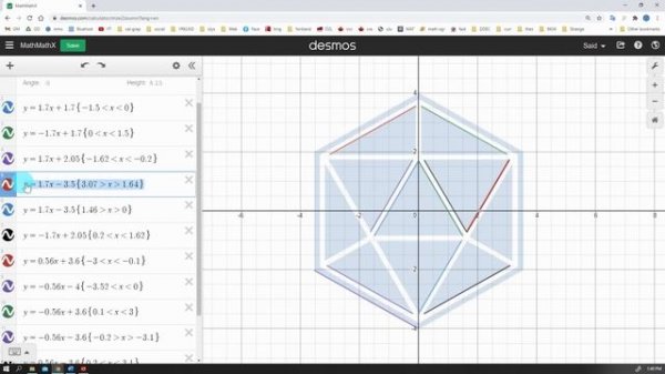 How to Create Desmos Art 1 - Lines and Circles - Step by Step Guide