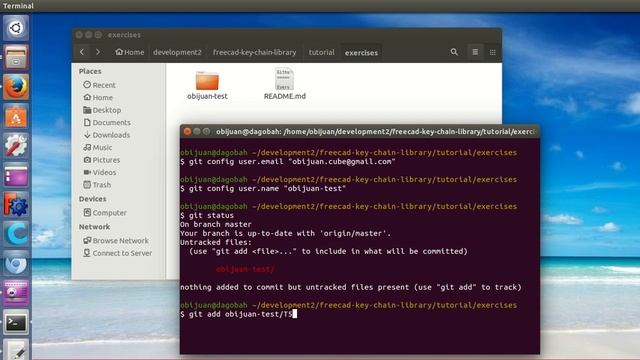 Tutorial Github y Freecad: Subiendo el llavero hola mundo: git push (6/10) смотреть онлайн