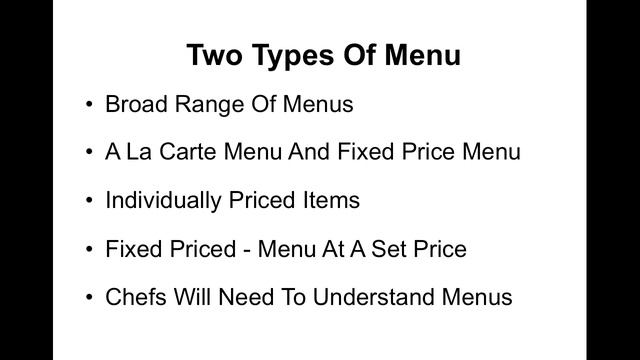 An a la carte menu is essential to chefs. What does a la carte mean? смотреть онлайн