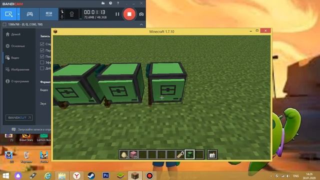черепашка строит арку и бассейн в игре Minecraft смотреть онлайн