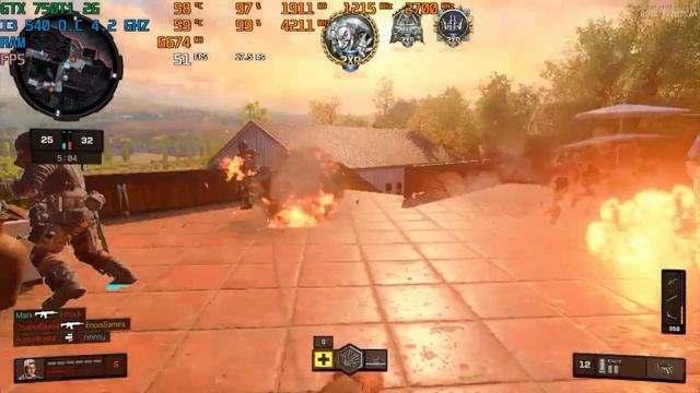 Test Call Of Duty Black Ops 4 Core i3 540 OC 4 2 GHz + GTX 750 Ti 2G #5 смотреть онлайн
