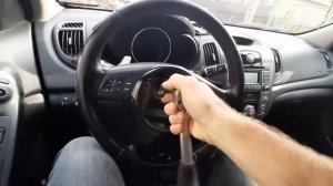 Как снять руль на KIA cerato (киа церато)