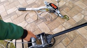 лебедка рычажная , своими руками и сравнение с китайской