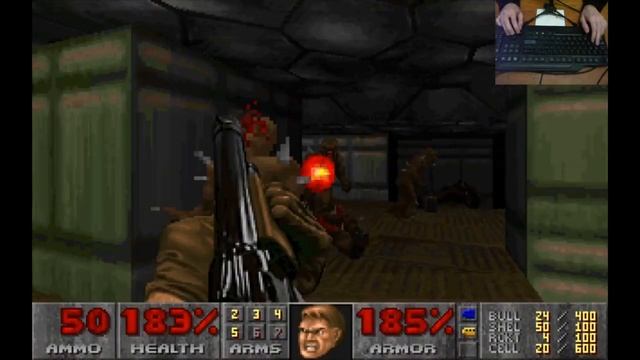 Doom (v1.1 - DOS) - Knee-Deep in the Dead - UV - Keyboard Only смотреть онлайн