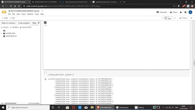 REGRESSION TECHNIQUES ON A CSV DATASET. смотреть онлайн