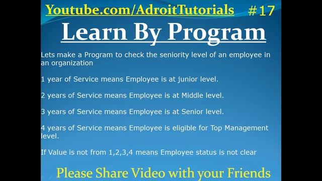 How to use Switch case in Java Explained with Program Tutorial #17 смотреть онлайн
