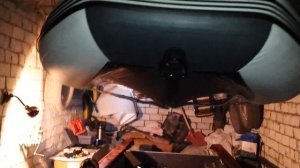 Лодка ПВХ хранение в гараже