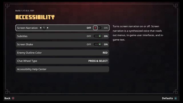 How to turn On Off Screen Naration Voice Talking Minecraft Dungeons Ui Story смотреть онлайн