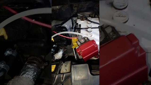 Установка жидкостного отопителя на MMC I-MIEV под капот смотреть онлайн