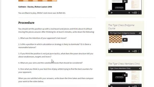 Tiger Chess Analysis Training смотреть онлайн