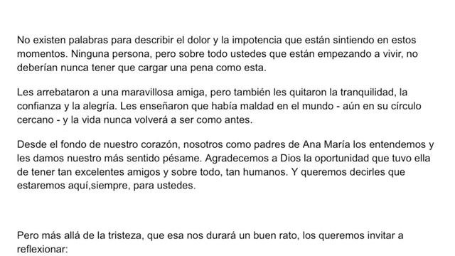 Madre de Ana María Serrano pública 10 reflexiones sobre el feminicidio de su hija смотреть онлайн