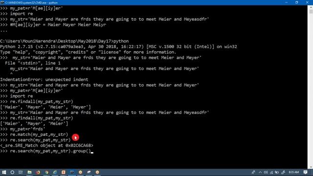 Python Scripting | Video- 11 | How to use findall and finditer operations of regex ? смотреть онлайн
