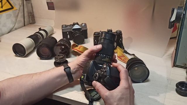 Adapter for Nikon digital camera - allows you to use USSR lenses! Перезодник для ф/а Nicon! смотреть онлайн