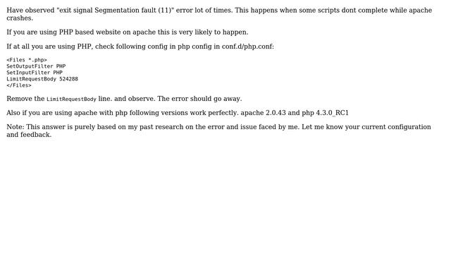 DevOps & SysAdmins: Linux / apache web-server segmentation fault warnings (8 Solutions!!) смотреть онлайн
