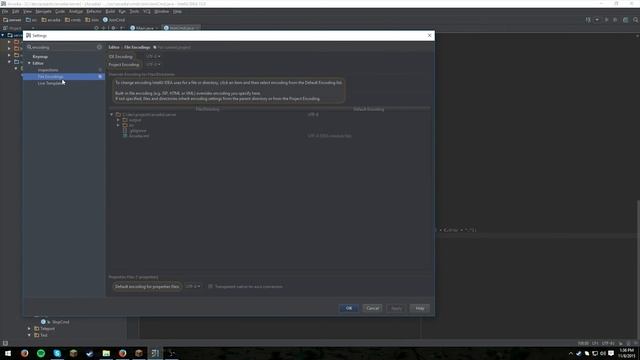Changing Encoding Settings - Intellij IDEA смотреть онлайн