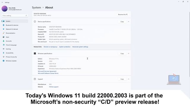 [KB5026436] WHAT'S NEW in Windows 11 Build 222000.2003 (21H2)? смотреть онлайн