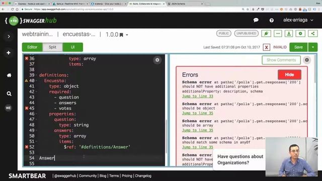 REST APIs con Node.js - Parte 4 (Diseñando con Swagger) смотреть онлайн