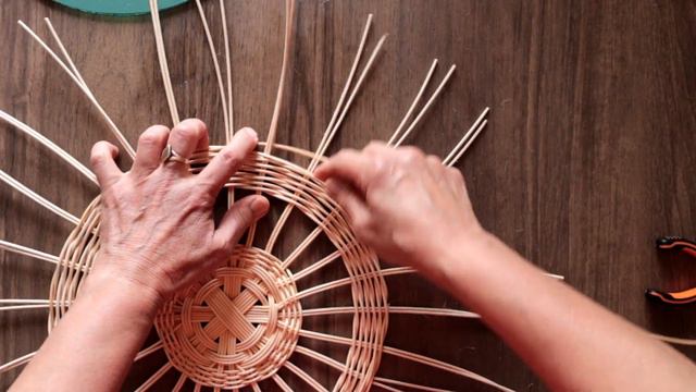 DIY Rattan Mirror - Rattan Ayna Yapımı - Rattan Craft - Rattan Yuvarlak Ayna Yapımı