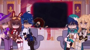 Genshin impact react to lumine [engl/rus] angst | Реакции геншин импакт на люмин [англ/рус]