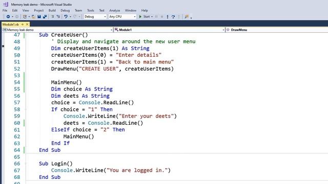 VB memory leak смотреть онлайн