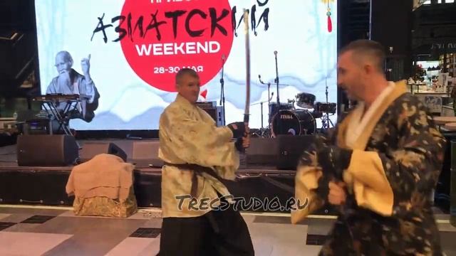Китайское и японское боевое шоу самураев / Постановочный бой на мечах / Самураи Trec Studio ⚔