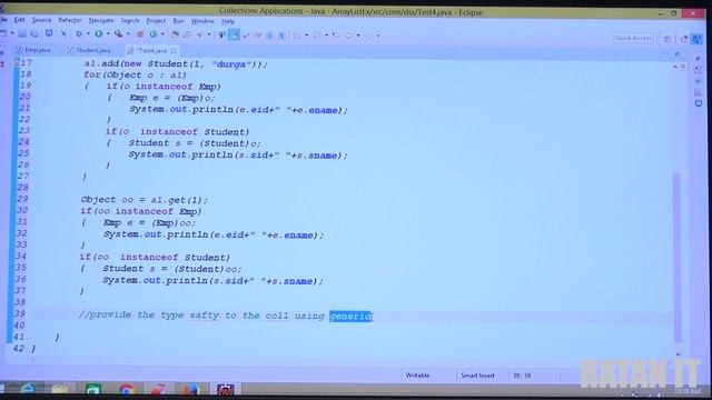Corejava || Collection Framework || video-7 || Collections Type Safety With Generics || BY Ratan смотреть онлайн