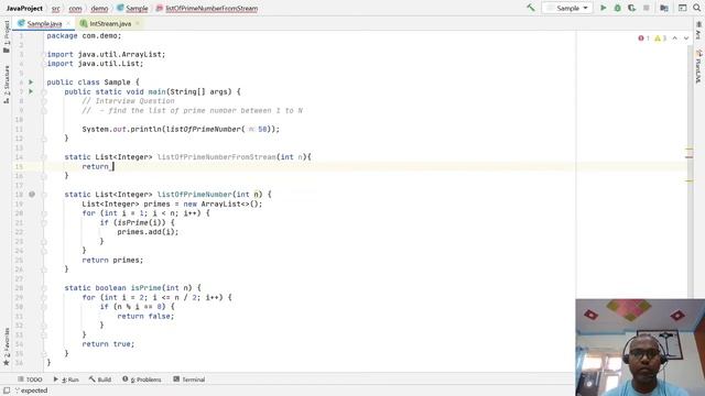 Interview Question - find the list of prime number between 1 to N, using Java Stream(Lambda) смотреть онлайн