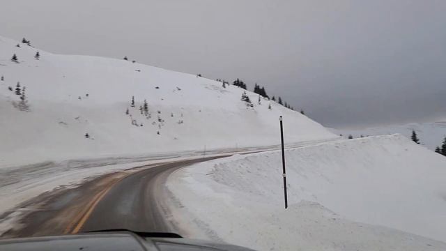 Поездка в снежные горы \ Loveland Pass the way to Abasin Ski Colorado смотреть онлайн