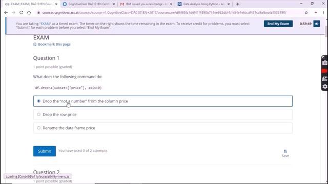 Data Analysis with Python course with answers|IBM cognitive free courses|courses with certificates смотреть онлайн