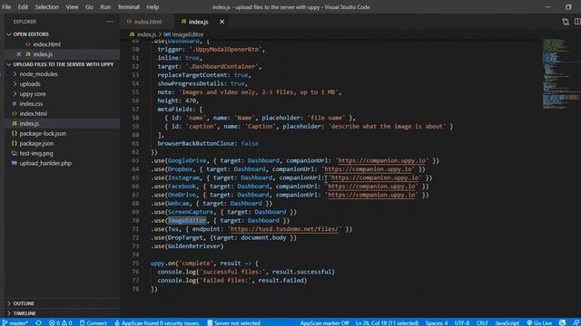Upload Files To The Server With Uppy JavaScript File Upload Library In Your Web App смотреть онлайн
