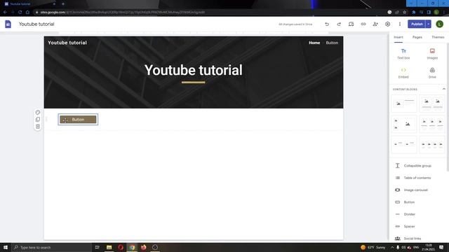 How To Change Button Color Google Sites Tutorial смотреть онлайн