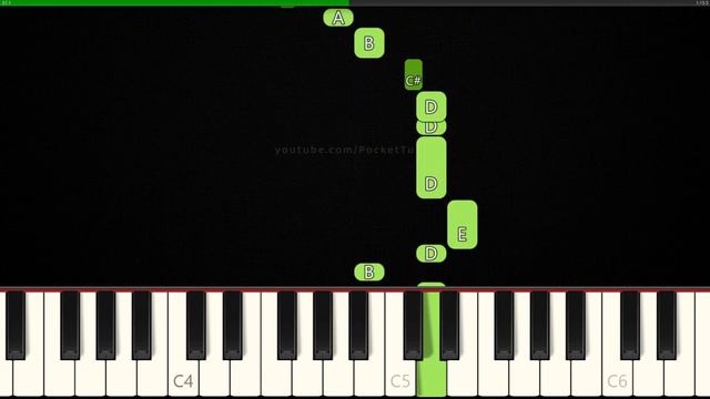 Jingle Bell Rock│EASY Piano Tutorial│RIGHT HAND 🤚 смотреть онлайн