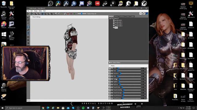 Skyrim SE Tutorial Outfit Studio Adding Sliders & Body Physics смотреть онлайн