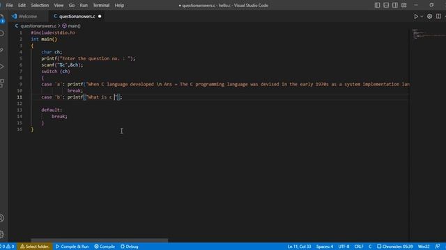 Creating questions answers by c programming. by switch case #youtube #include #shots #programs #if смотреть онлайн