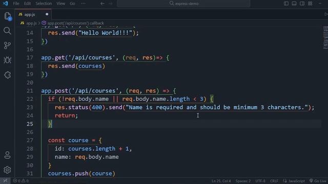 42. Input Validation | The Express.js Course 2023 | English смотреть онлайн