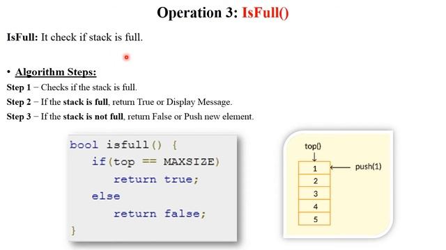 DSA 1.22 Stack Operations (Algorithm, Pseudocode & Analysis) with Examples / Stack ADT смотреть онлайн
