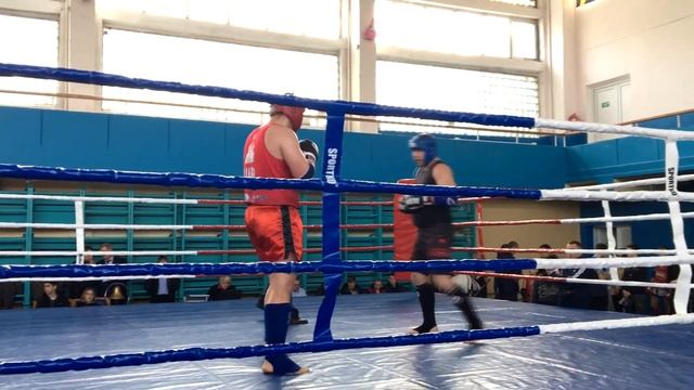 Тайский бокс. Сидоровский Петя. 86 кг против 115 кг. Жесткий бой. Одесса. Чемпионат Украины. смотреть онлайн