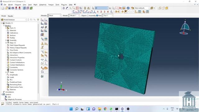 Meshing Techniques in Abaqus: Part 2- Parts with Hole смотреть онлайн