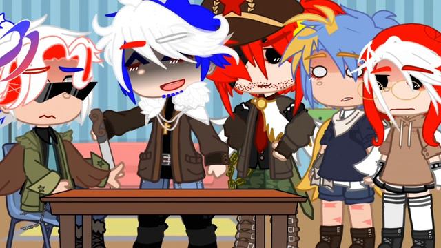 Игры с ножом /Countryhumans/gacha club/ |Россия|США|СССР|Казахстан|Польша| смотреть онлайн