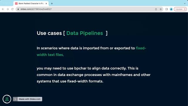 Blank Padded Character DataType in Postgres смотреть онлайн