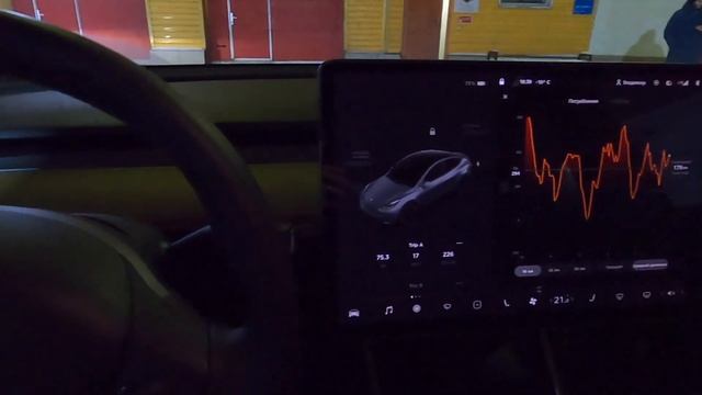TESLA MODEL Y PERFOMANCE - реальный запас хода зимой смотреть онлайн