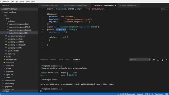 Angular 12 - Pass data from Parent component to Child component смотреть онлайн