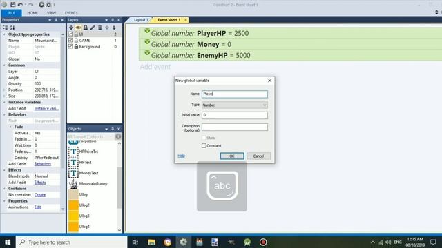 How to make 2D RPG Clicker Game- Construct 2 tutorials Part 1 смотреть онлайн