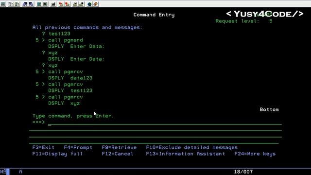 Introduction of Data Queue - DTAQ in IBM i (AS400) | yusy4code смотреть онлайн